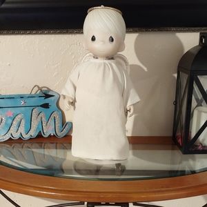 Vintage Precious Moment Mikey Angel 😇 Porcelain Doll 13" Tall Collectible.